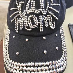 CAT MOM BLING HAT NEW