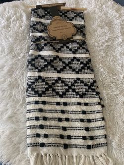 Throw Blanket Decorative Handwoven 50”x60”