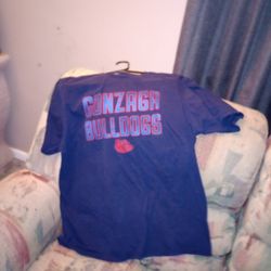 Gonzaga Bulldogs Short Sleeve Pullover Adult XL Blue Red Print