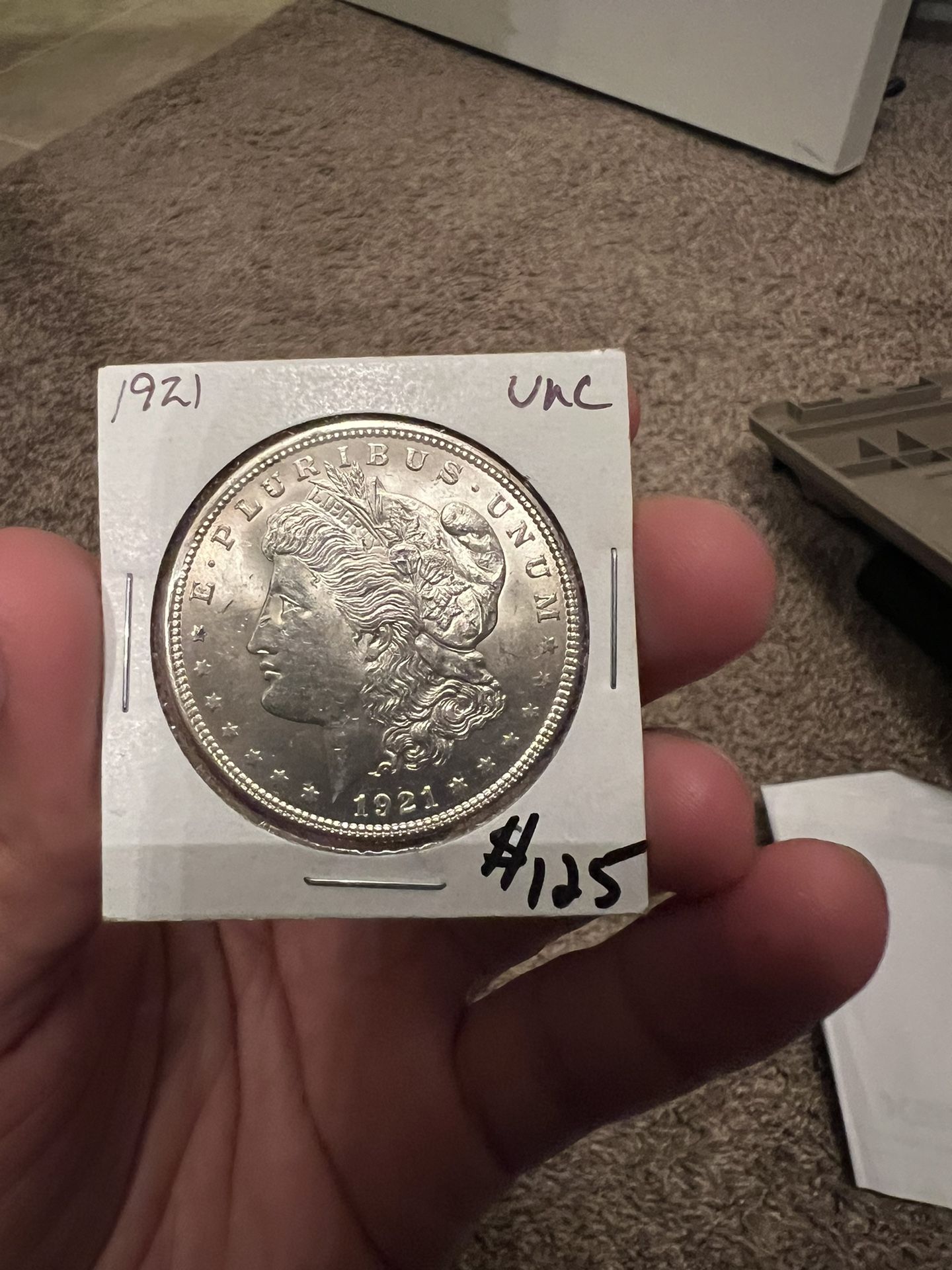 1921 Morgan silver Dollar Unc