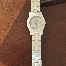 Michael Kors MK Women's White Ceramic Analog Dial Quartz Wrist Watch