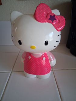 Hello Kitty Light and Dark Pink Shirt Ceramic Piggy Bank