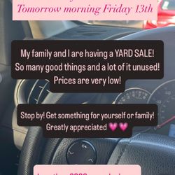 YARD SALE!!!