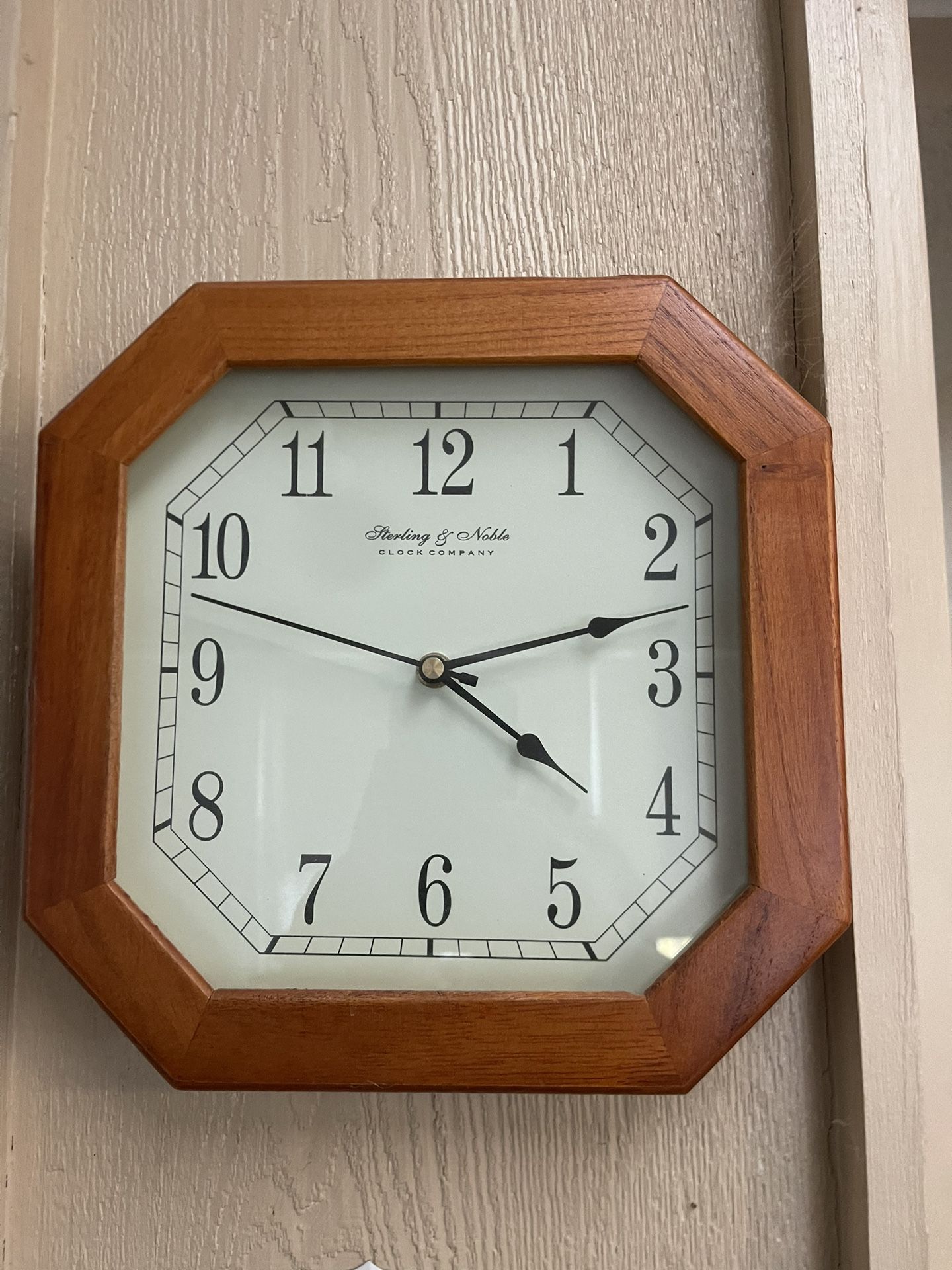 Vintage Wall Clock Wood Antique