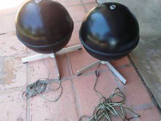 Haut-parleurs Satellites Vintage JVC Nivico GB-2E - Design Globe Omnidirectionnel Années 70 - Pour Pièces