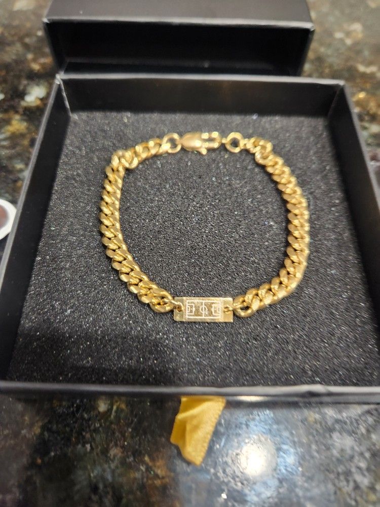 BUY 1 JEWLERY ITEM GET 1 50% OFF__CUBAN BRACELET (GOLD)