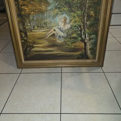 Art Work  With Nice Wooden Dram