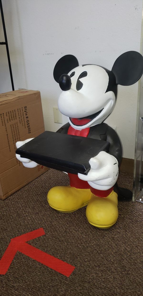 cement mickey mouse statue