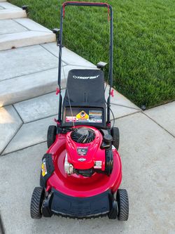 Troy built gas lawnmower