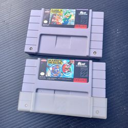 SNES GAMES  Mario Is Missing And Mario Time Machine 