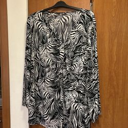 Women’s Long Sleeve  Tunic Style Blouse 3XL