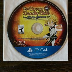The Seven Deadly Sins PS4 Video Game