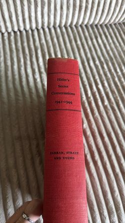 Hitler's Secret Conversations 1(contact info removed) Hardcover