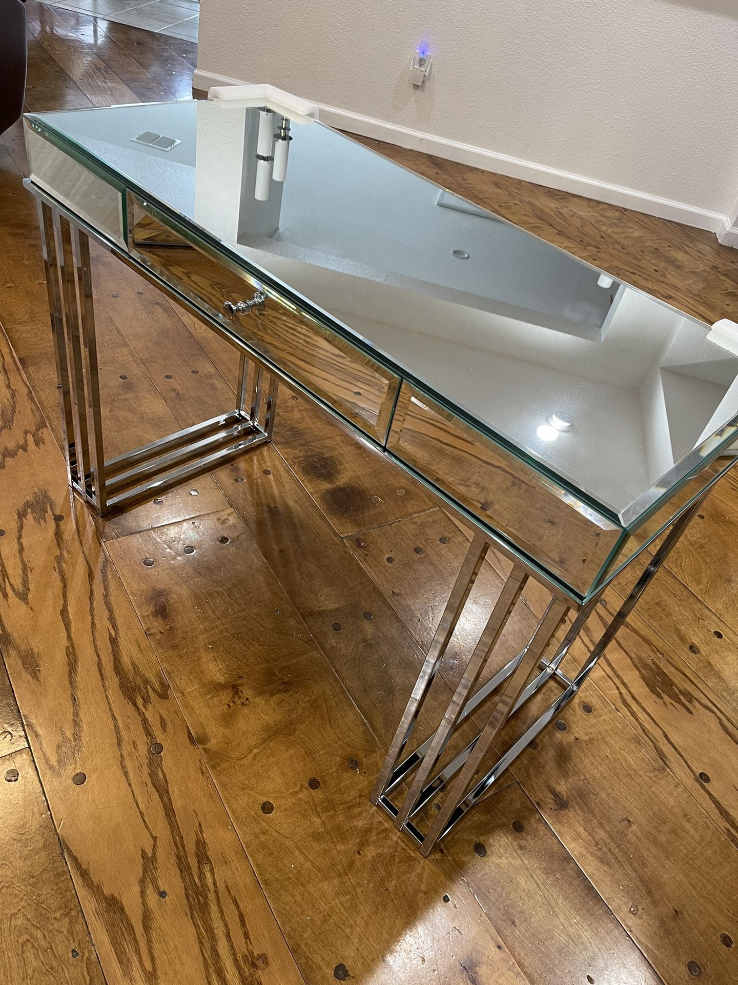 Modern Mirrored Console/Desk Table