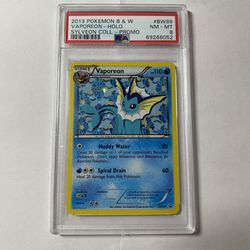 Pokemon Black And White Vaporeon Holo Promo PSA 8 English 