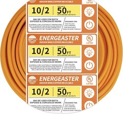ENERGEASTER 10/2 NM-B Copper Electrical Wire 50ft
