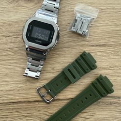 DW-5600SKE MODDED METAL G-SHOCK WATCH