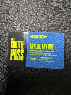 Head Trip Shuttle Pass ONLY