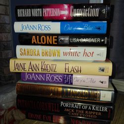 9 Hardcover Books 