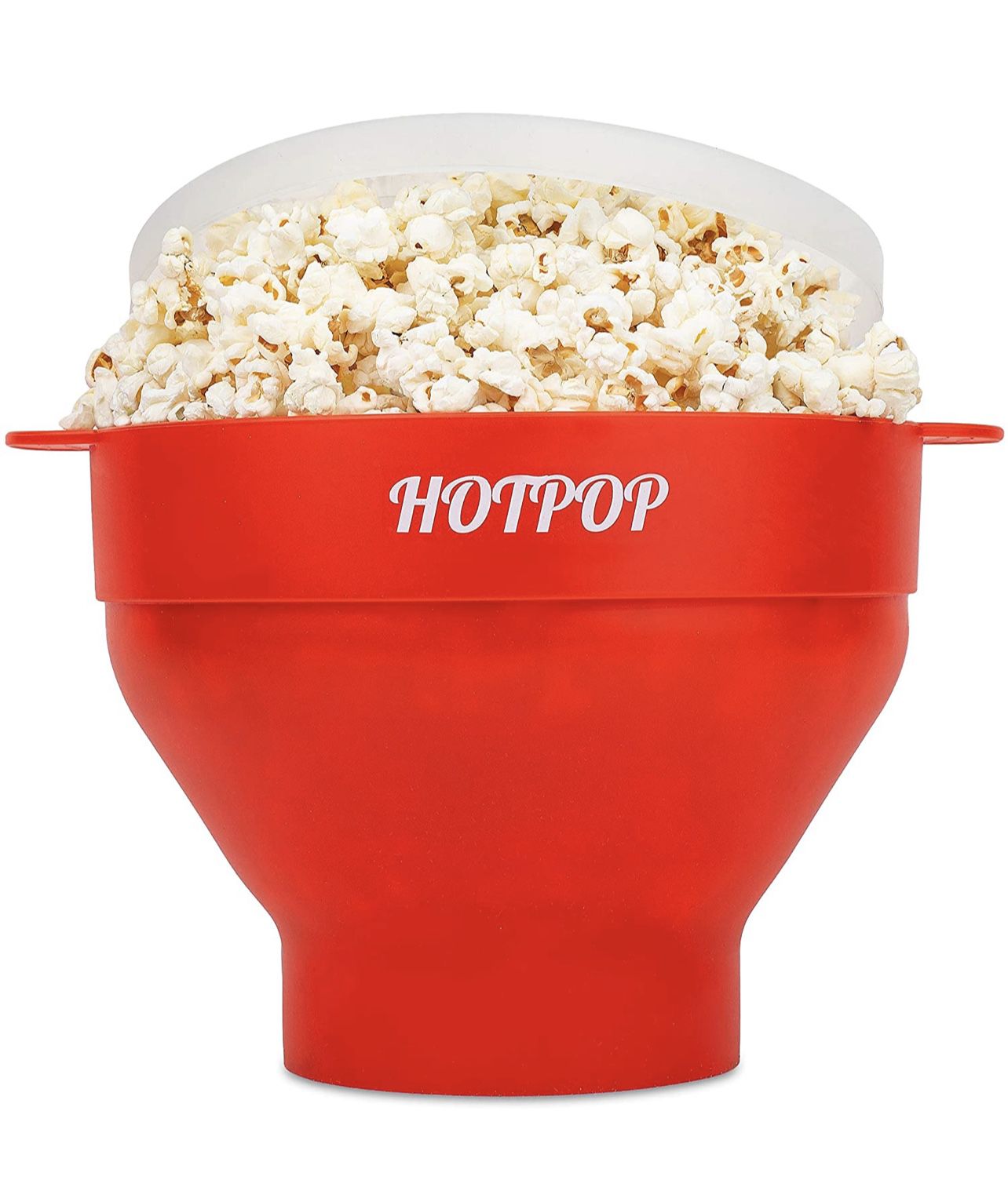 The Original Hotpop Microwave Silicone Popcorn Popper (RED AND PURPLE AVAILABLE )