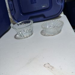 Two Vintage Glass Bowls