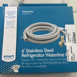 New 6’ Stainless Steel Refrigerator Waterline Kit