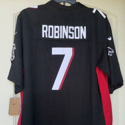 L + XL + 2X - FALCONS #7 BIJAN ROBINSON JERSEY