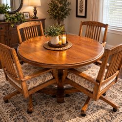 Dining table and chairs