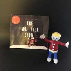 Mr Bill Bendable Figure With Book and Record Inside