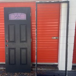 Exterior Fiberglass Door With Composite Frame 32x80