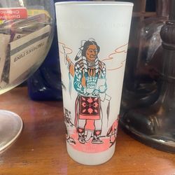 Vintage mid century modern Oklahoma Indian glass