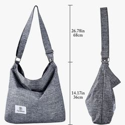 Canvas Tote Crossbody Bags for Women