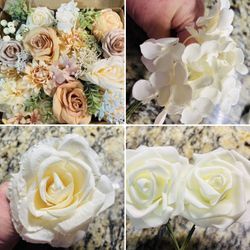 Beautiful Box Of 33pc Faux Flowers