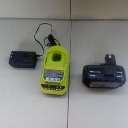 RYOBI M18 Barrer y 18v +Charger Loop