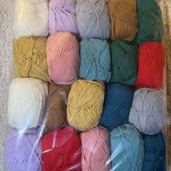 20 pcs/bag, 1000 g 4-ply blended milk cotton yarn