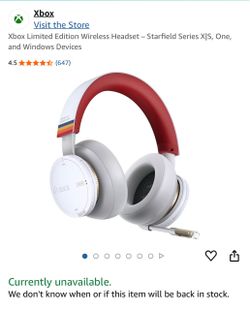 (Sealed Brand New) Xbox Limited Edition Wireless Headset - Starfield Series X|S, One, and Windows