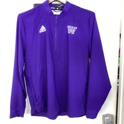 Adidas 3/4 Zip Pullover Nylon Sweatshirt