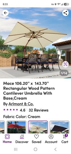 MACE Rectangle cantilever umbrella