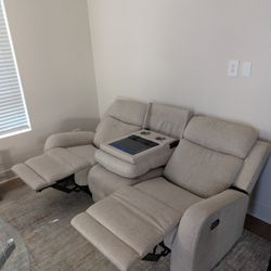 Reclining Couch with Bluetooth Speaker