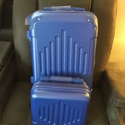 Blue Luggage Set- 2 suitcases