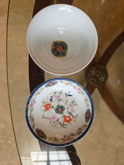 Vintage Chinese Fine Porcelain Dish Bowl Set THOMAS' KILN