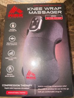 Black Knee Wrap Massager