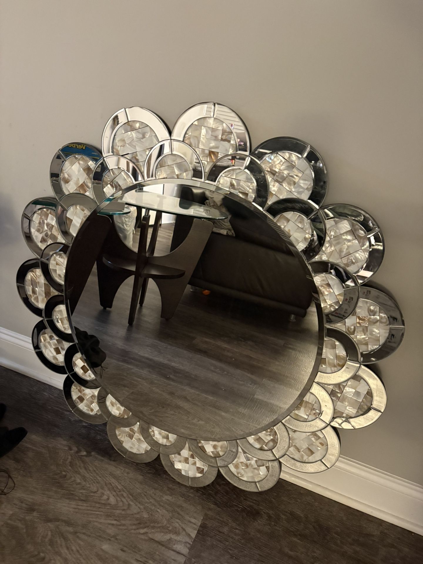 Nicole Miller Home Mother Of Pearl Mirror