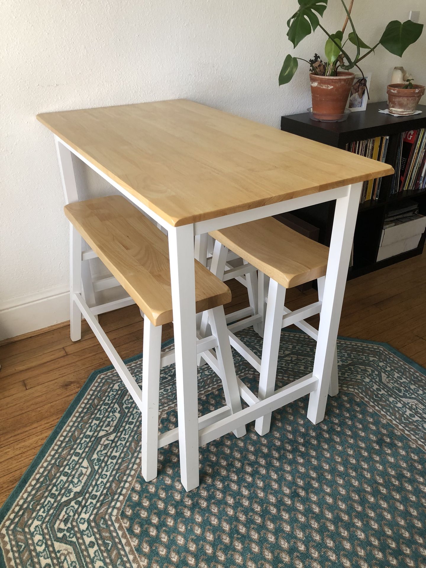 Light Wood Bar Kitchen Table