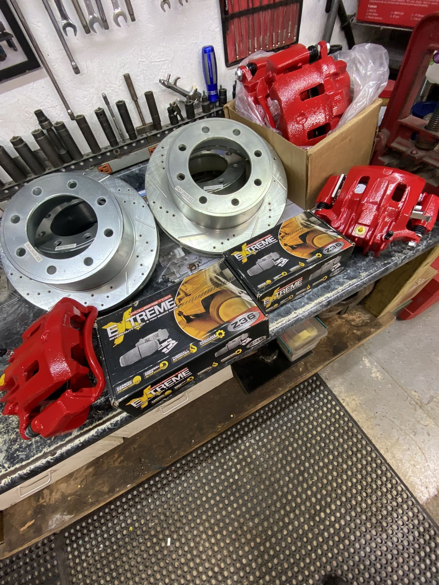 FORD SUPERDUTY EXCURSION 99-05 POWERSTOP Z36 EXTREME BRAKES ROTORS CALIPERS