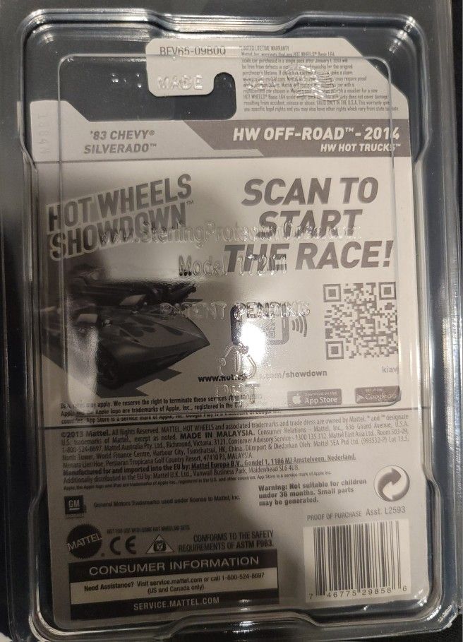 Hot Wheels 2014 HW Off-Road Chevy Silverado - Esclusivo K-Mart Verde - 1:64