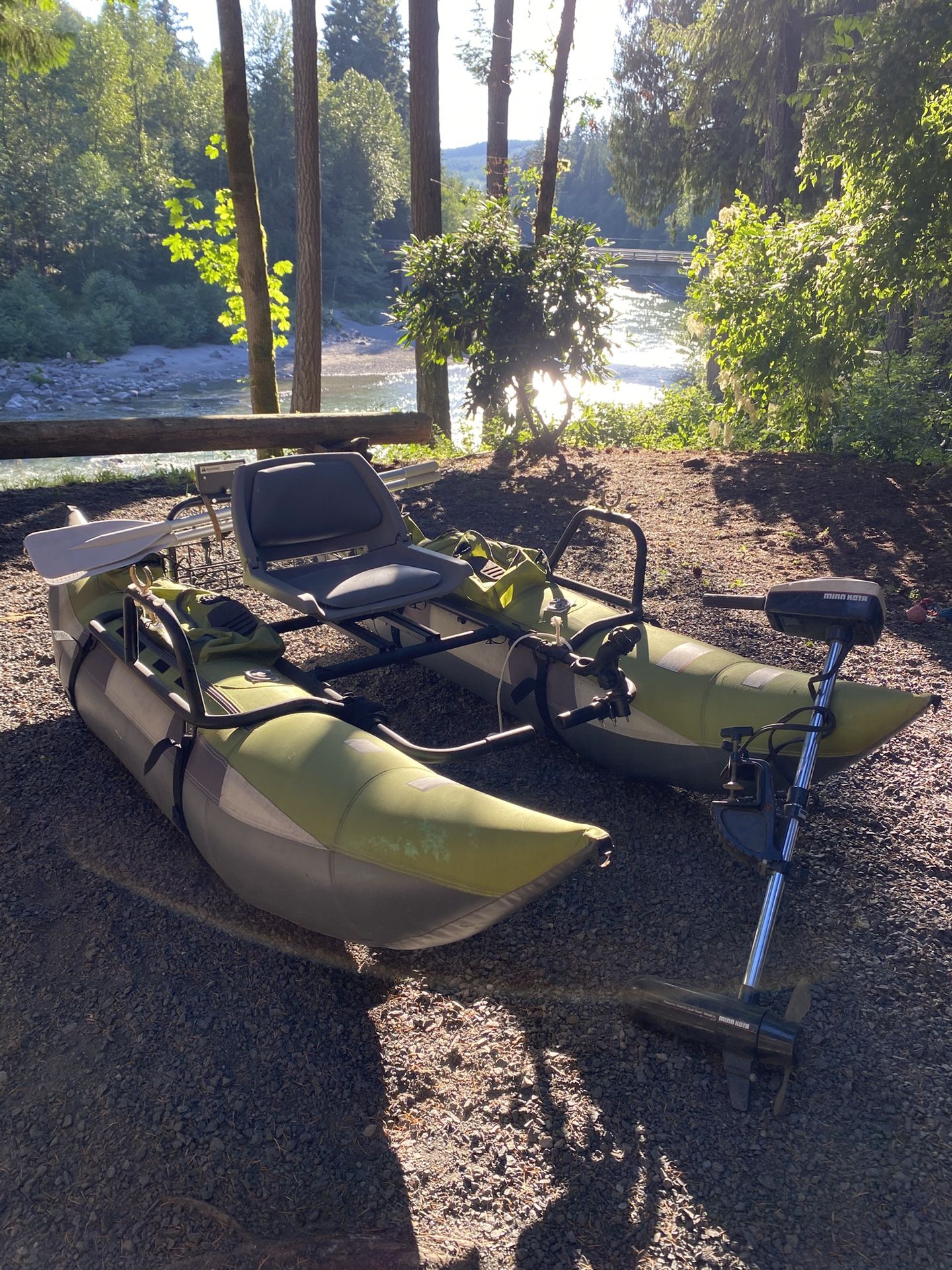 Wilderness Pontoon Boat WITH motor, OBO