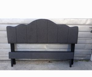 Grey Full Platform Bed