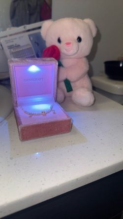 Valentine’s Gift Necklace Earrings And A Free Teddy Bear