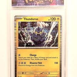 THUNDURUS HOLO | SCARLET & VIOLET: BLACK BOLT #033/086 | ENCAPSULATED